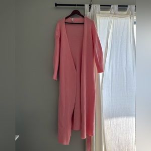 Pink oversized Anthro cardigan
